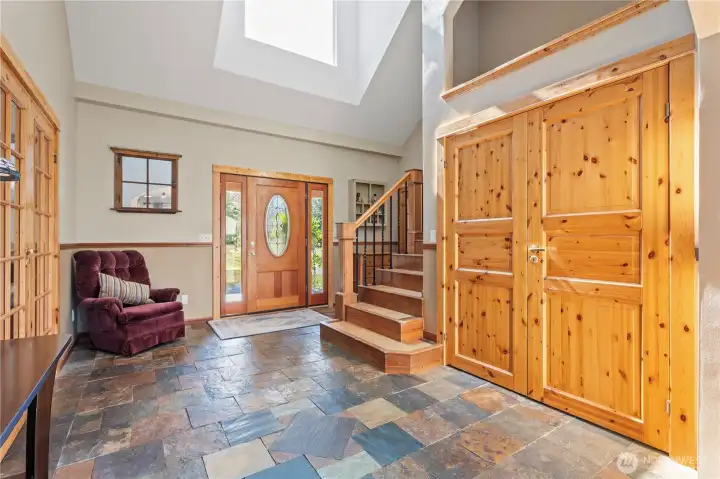 Please notice the beautiful Norwegian pine doors and smooth-wall Sheetrock throughout the home.