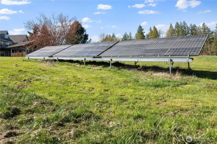 36 solar panels for energy efficiency.