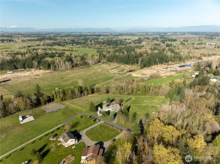 Plenty of property for some livestock or garden space.