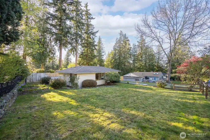 The front lawn is so large and lovely...and an absolutely perfect croquet yard!