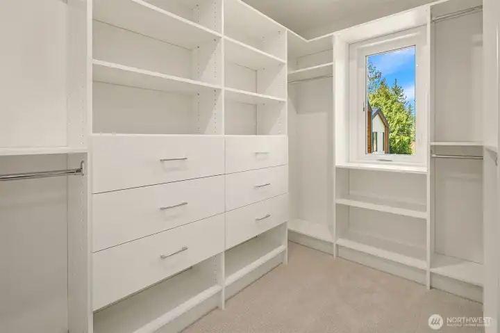 Walk-in Closet with Closet System