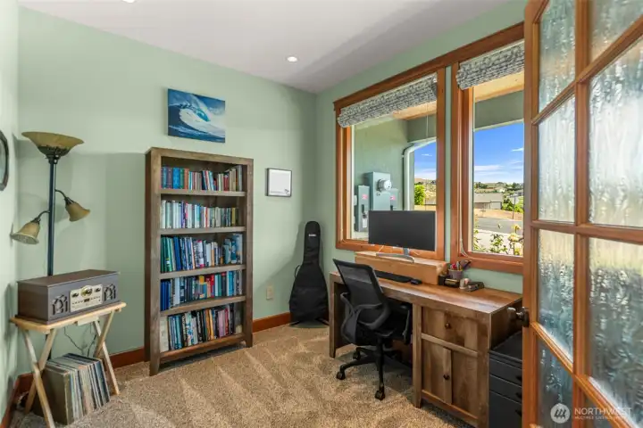 Den/Office or Small Bedroom (home has 4 bedroom septic) off landing with beautiful views.