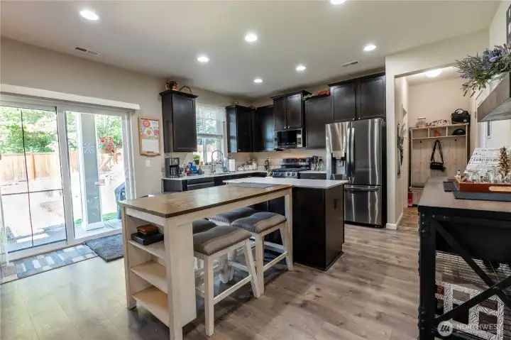Built in 2019 this home features wood cabinets with solid surface countertops. Brand new upgraded LG appliances have just been Installed