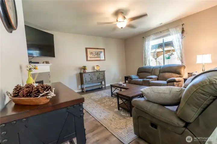 Open Concept: the living room is open to the kitchen