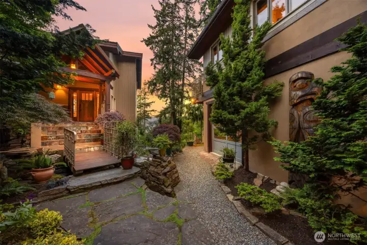 Enter this beautiful property.