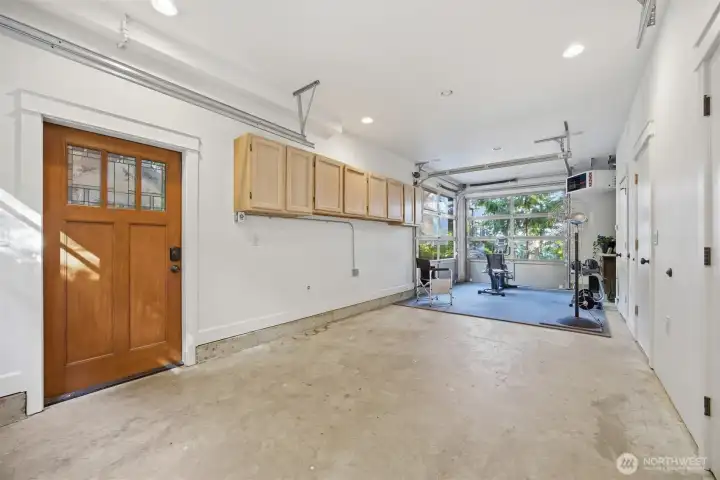 Double garage or workout room or ?
