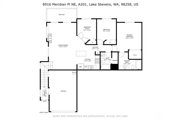 A thoughtfully designed single-level main floor offers three bedrooms, two full baths, a spacious living and dining area, and a large deck, all anchored by an attached garage. The flowing layout makes everyday living simple and comfortable.