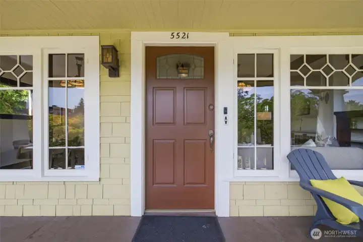 Inviting front entrance