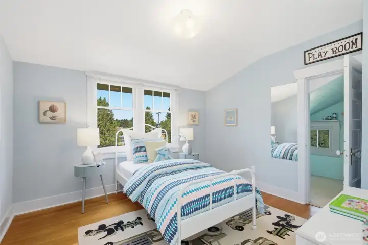 Second bedroom on upper floor next to primary bedroom