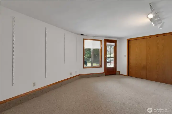 Downstairs bedroom, flex room Downstairs bedroom, flex room