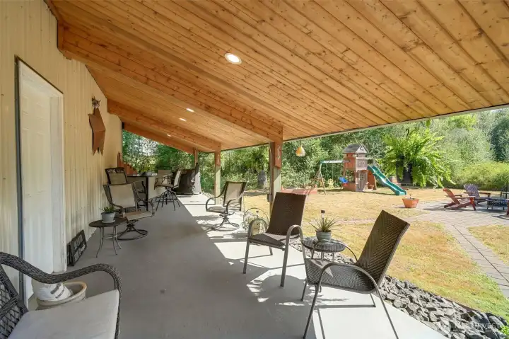 LOOK at that tongue and groove detail to the comfy outdoor living space. All the details are here. LOOK at that tongue and groove detail to the comfy outdoor living space. All the details are here.