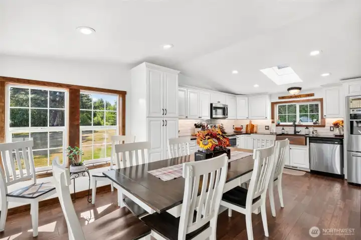 Copper sink , upgraded fixtures, beautiful trim and flooring. What more do you need to feed the tribe! The furniture is available. Copper sink , upgraded fixtures, beautiful trim and flooring. What more do you need to feed the tribe! The furniture is available.