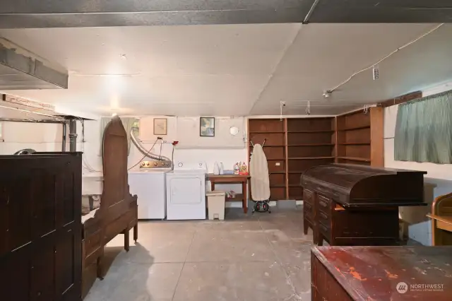 Unfinished basement offers a blank slate