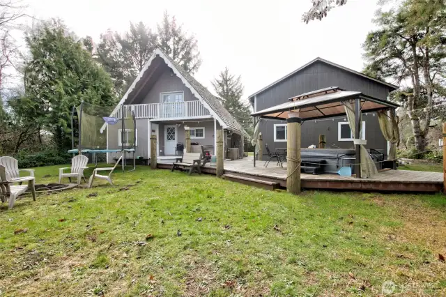 Large backyard