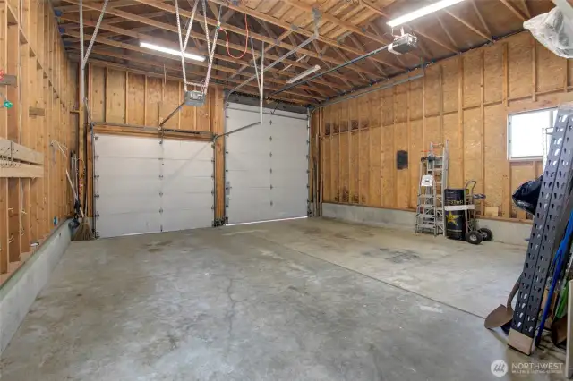 spacious garage