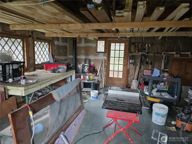 Bonus extra room with power and wood stove