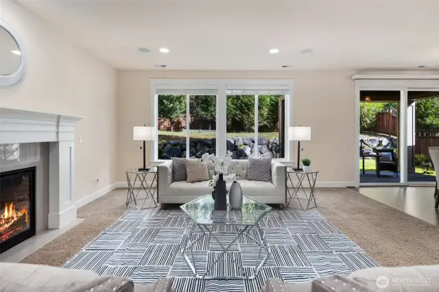 Abundant of natural light flows through the house!