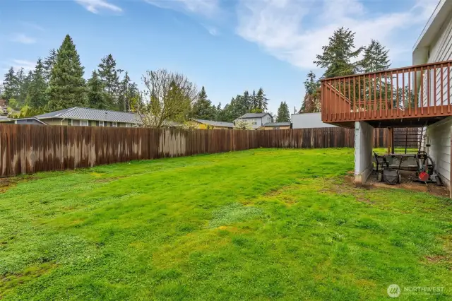 6 foot privacy fence.