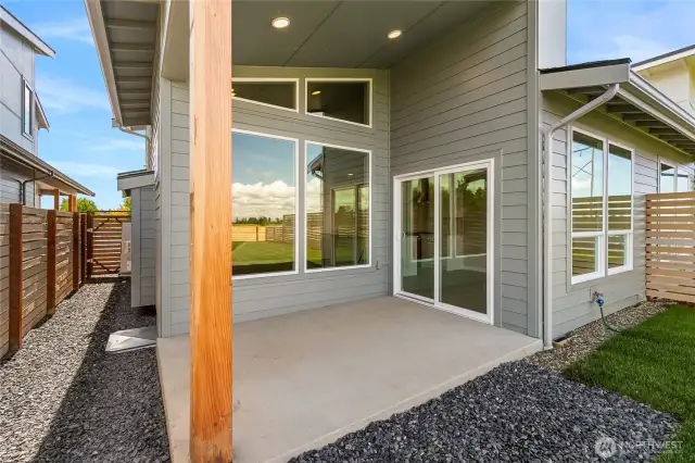 Covered patio for entertaining