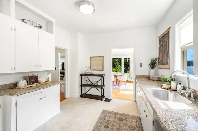 ...blends with original cabinetry.