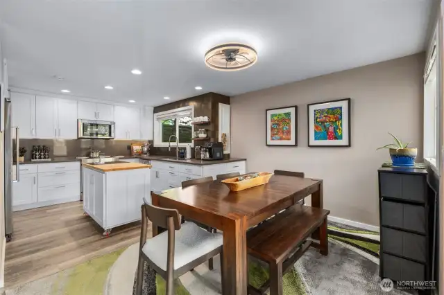 Open Kitchen to Dining.