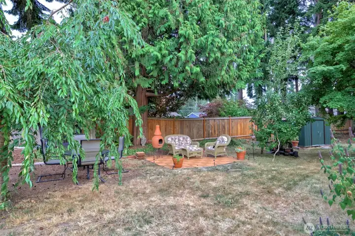 Plenty of areas to relax and enjoy this amazing yard.