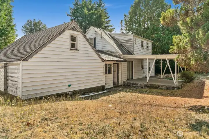 view is the north west side of property.