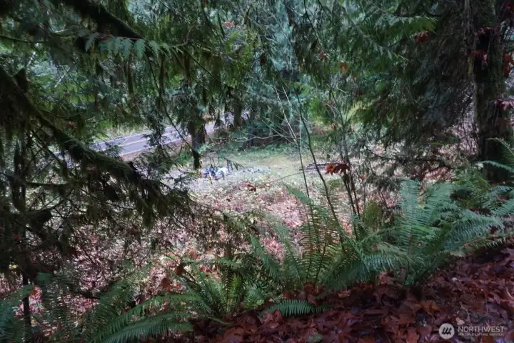 View of entrance from top of hill