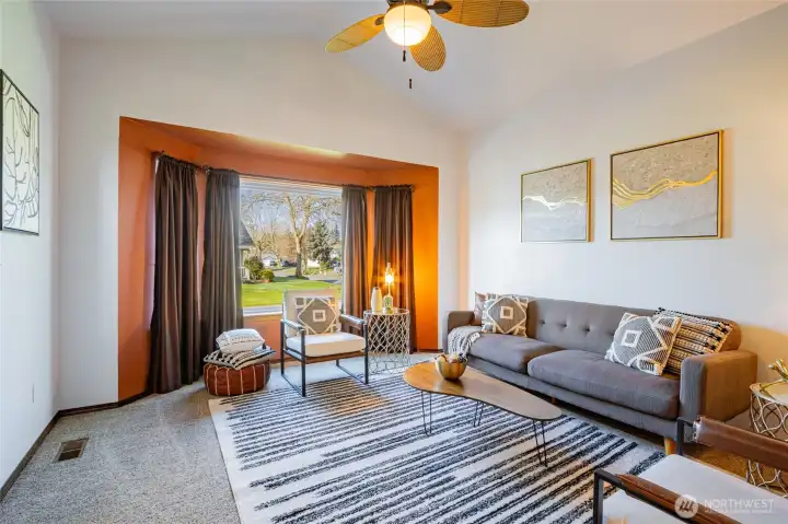 Natural light abounds in this beautiful home.