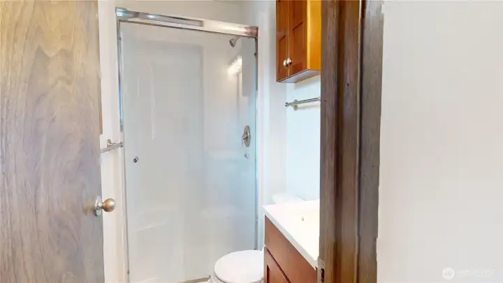 Primary 3/4 bath ensuite.