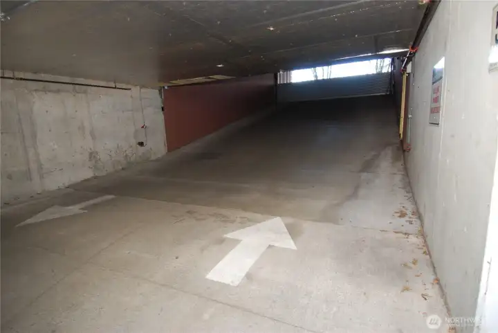 Secure garage entry/exit