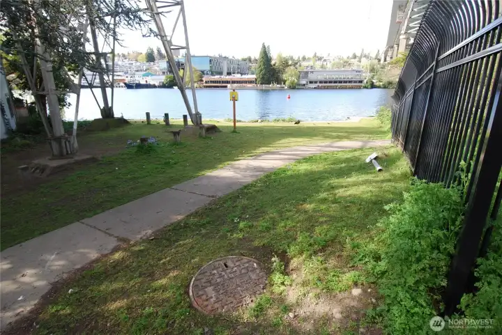 Access to South Lake Union Waterway 100 feet from property