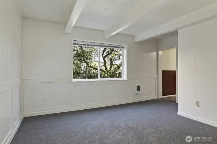 Spacious, bright ADU living room.