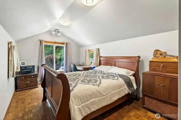2nd upper bedroom in the beach front home.
