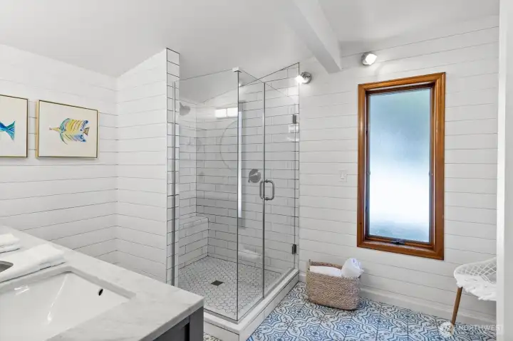 Bathroom remodel was completed in 2021