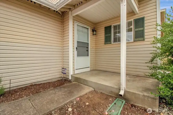 Covered front porch Covered front porch