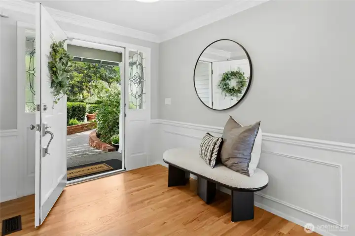 Stunning hardwood floors throughout.