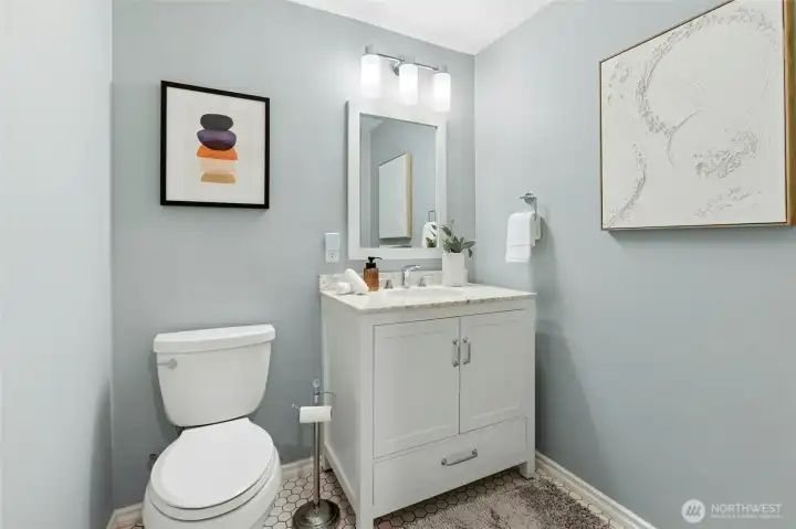 Adjacent 1/2 bath.