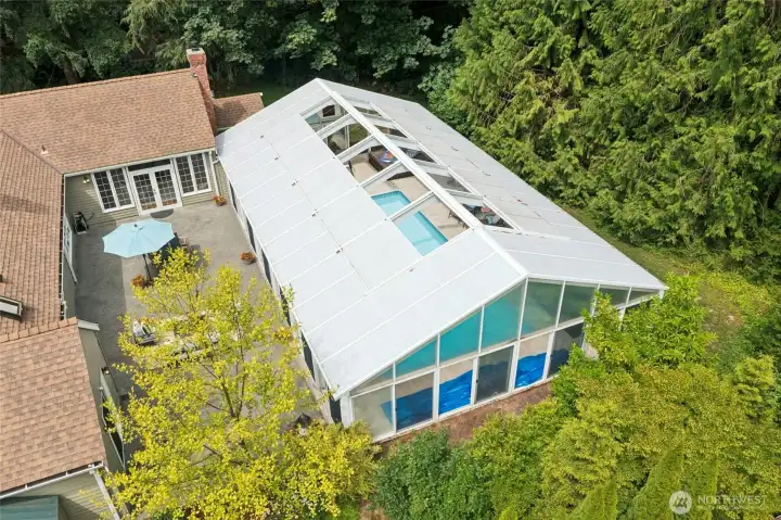 Pool house roof replaced last year!