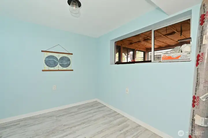 Room off the family room. Room off the family room.