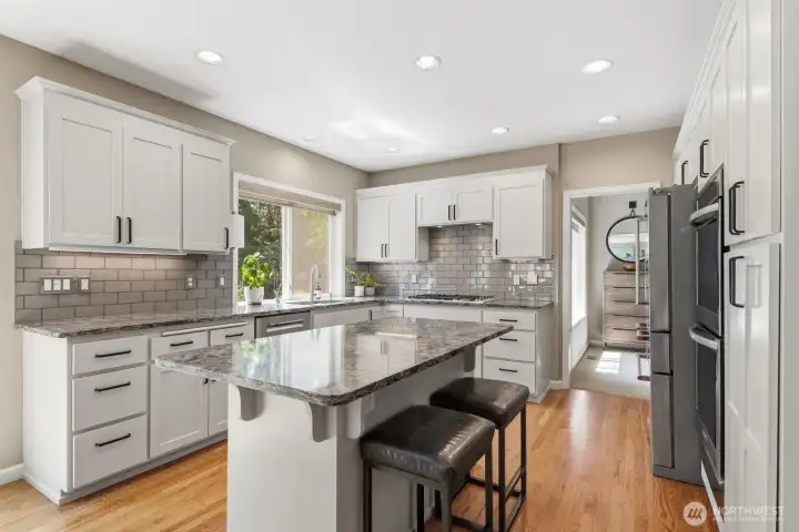 Freshly refinished kitchen cabinets Freshly refinished kitchen cabinets