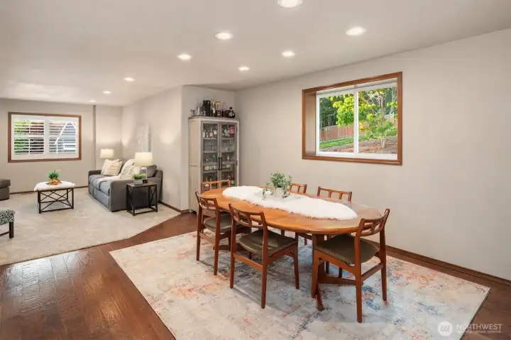 Dining room off kitchen. Dining room off kitchen.