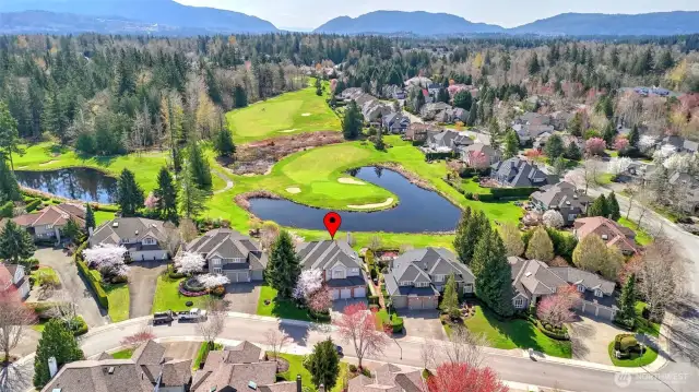 A beautiful setting - 15th hole of the Plateau Golf Course.