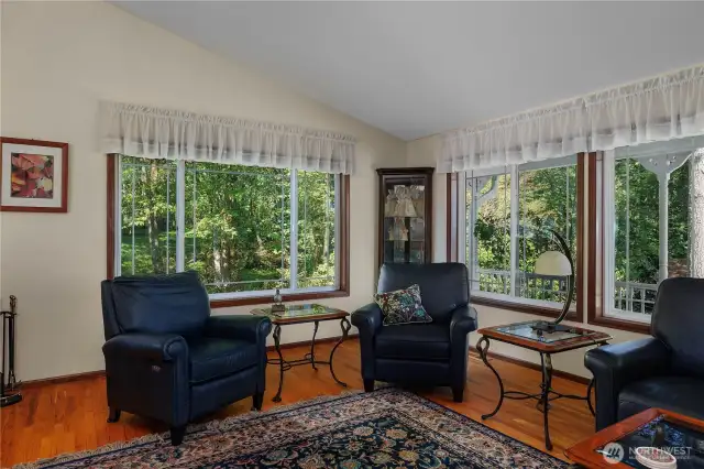 Lots of natural light.
