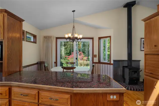 Granite tile counter tops.