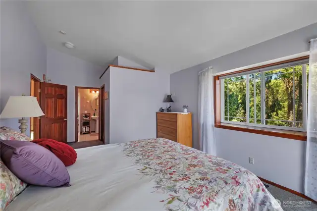 Primary bedroom with on suite bath.