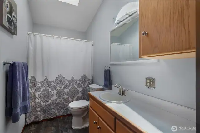 Upstairs shared bath.
