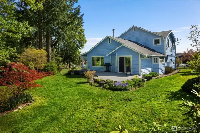 Rear of home.