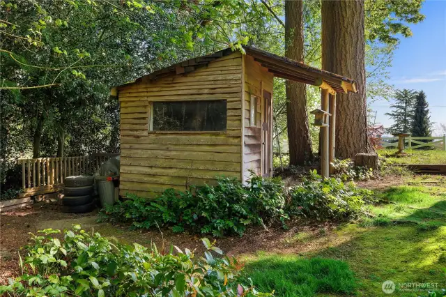 Quaint outbuilding.