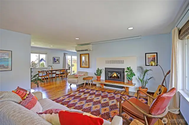 Bamboo Floors and Gas Fireplace~